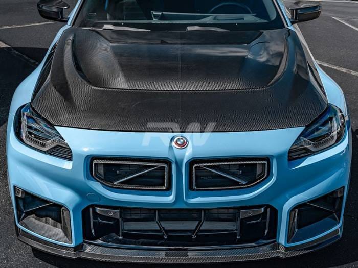 BMW G87 M2 / G42 2-Series Carbon Fiber DTM Hood bmwg87034 thumbnail 2