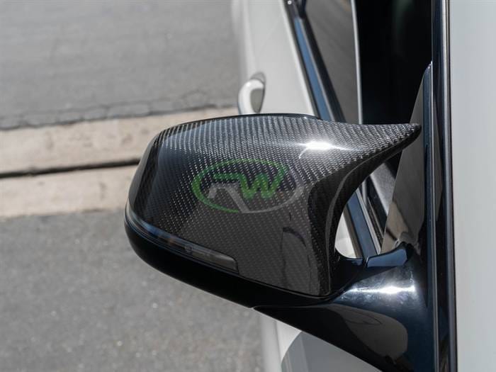 BMW F10 F13 F01 M Styled CF Mirror Cap Replacements bmwf10046