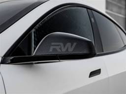 Tesla Model S / S Plaid 21+ Carbon Fiber Mirror Covers tesla028