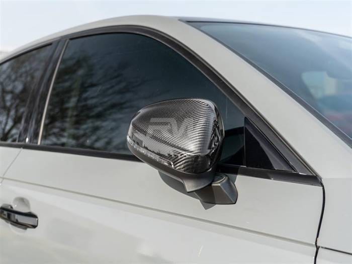 Audi B9 A4/A5 S4/S5 Carbon Fiber Mirror Replacements - W/ Lane Assist audib9a402-la