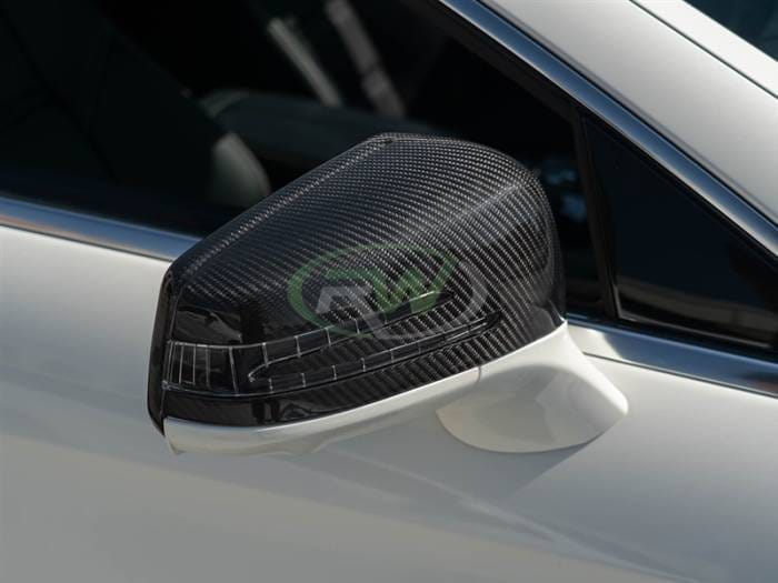 Mercedes Carbon Fiber Replacement Mirror Covers mercw20429
