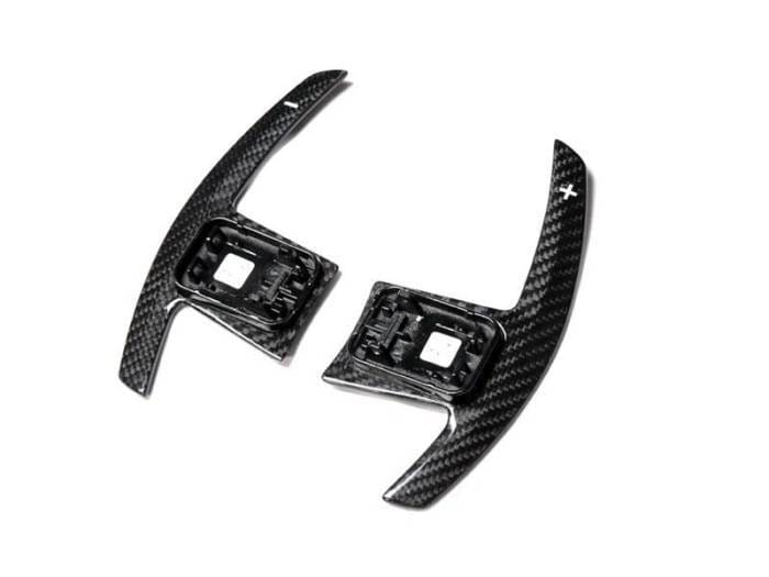 BMW Competition Paddle Shifters - Gloss CF w/ White Indicators bmwg30020-2