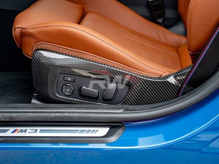 BMW G8x M3 M4 Carbon Fiber Side Seat Trims bmwg8x037 thumbnail 2