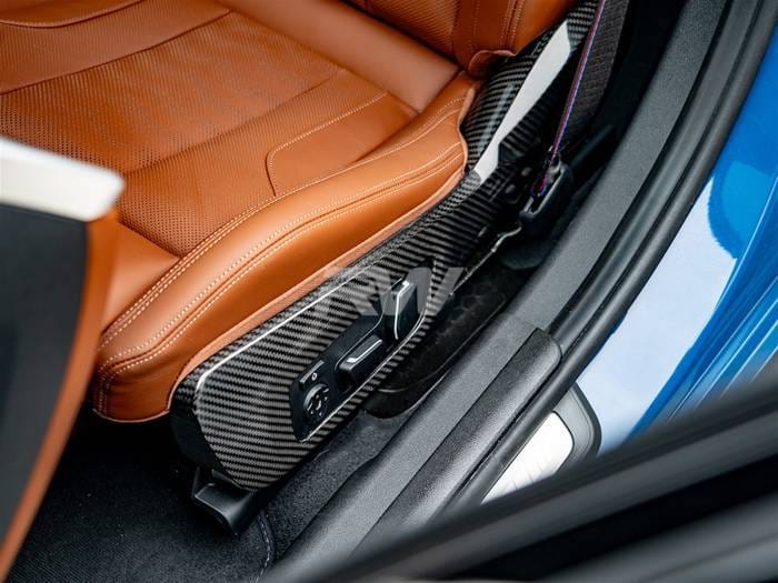 BMW G8x M3 M4 Carbon Fiber Side Seat Trims bmwg8x037 thumbnail 3