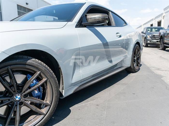 BMW G22/G23 Carbon Fiber Side Skirt Extensions bmwg2202 thumbnail 3