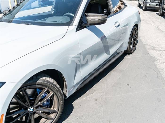 BMW G22/G23 Carbon Fiber Side Skirt Extensions bmwg2202 thumbnail 4