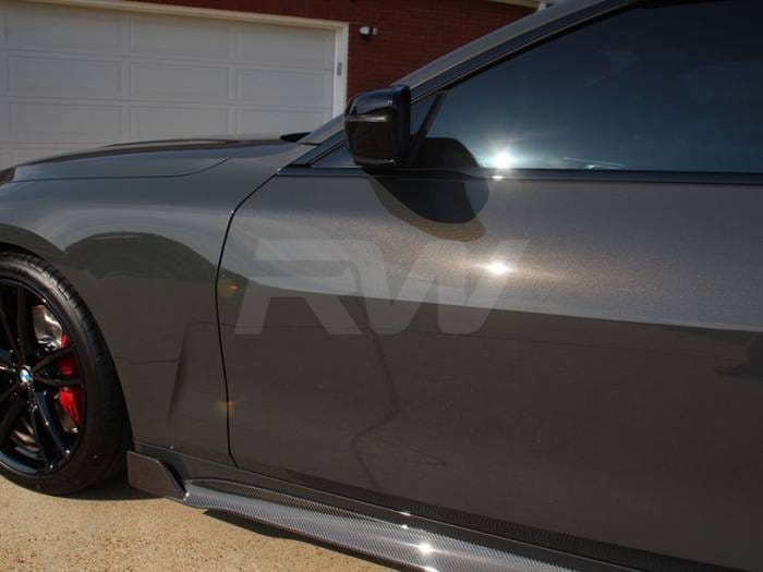 BMW G22 G23 DTM Carbon Fiber Side Skirt Extensions bmwg22016 thumbnail 4