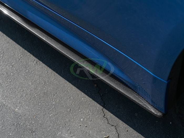 BMW F32 F33 F36 Carbon Fiber Side Skirt Extensions bmwf32015 thumbnail 2