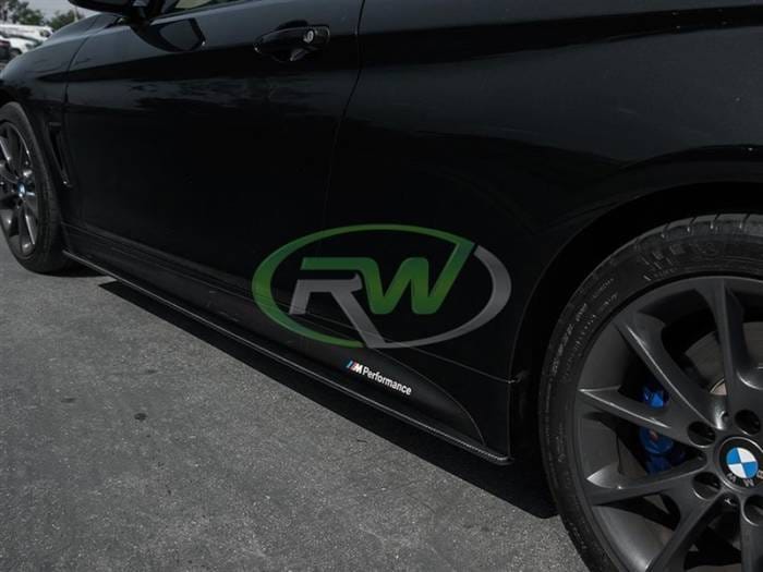 BMW F32 F33 F36 Carbon Fiber Side Skirt Extensions bmwf32015 thumbnail 4