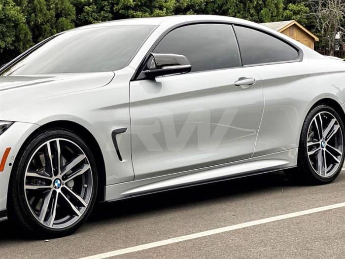BMW F32 F33 F36 Carbon Fiber Side Skirt Extensions bmwf32015 thumbnail 5