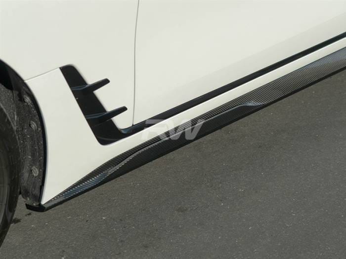 BMW G26 4-Series Carbon Fiber Side Skirt Extensions bmwg2604 thumbnail 4