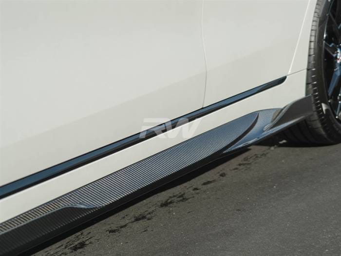 BMW G26 4-Series Carbon Fiber Side Skirt Extensions bmwg2604 thumbnail 5
