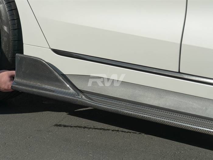 BMW G26 DTM Carbon Fiber Side Skirt Extensions bmwg2607 thumbnail 3