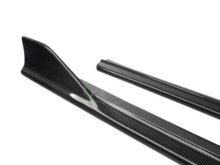 BMW G26 DTM Carbon Fiber Side Skirt Extensions bmwg2607 thumbnail 4