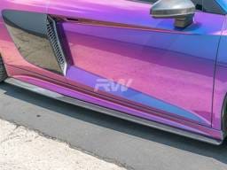 Audi R8 4S Carbon Fiber Side Skirt Extensions audir806