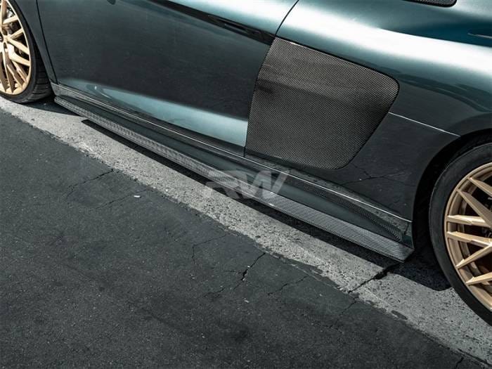 Audi R8 4S Carbon Fiber Side Skirt Extensions audir806 thumbnail 4