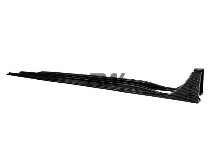 Audi RS6 C8 Avant Carbon Fiber Side Skirt Extensions audirs603 thumbnail 5