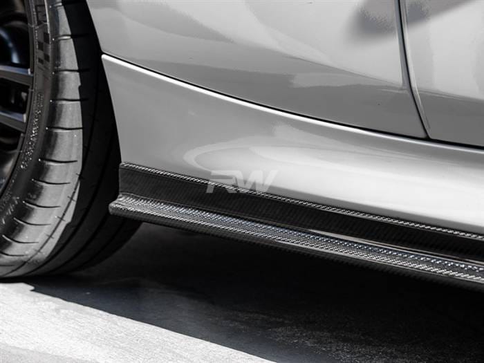 BMW F22 F23 Carbon Fiber Side Skirt Extensions bmwf22010 thumbnail 2
