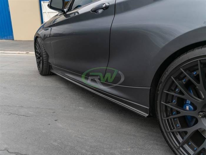 BMW F22 F23 Carbon Fiber Side Skirt Extensions bmwf22010 thumbnail 4