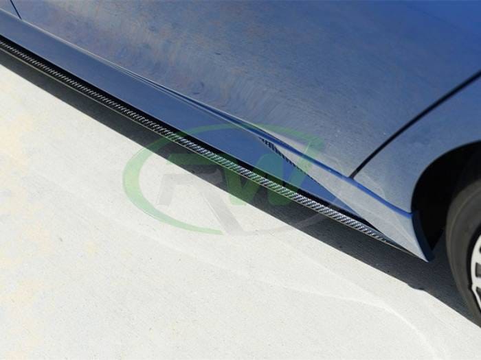 BMW F30 F31 Carbon Fiber Side Skirt Extensions bmwf30009 thumbnail 2