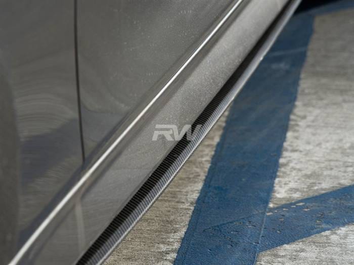 BMW F30 F31 Carbon Fiber Side Skirt Extensions bmwf30009 thumbnail 3