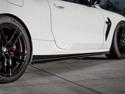 BMW G14 G15 F91 F92 Coupe/Vert CF Side Skirt Extensions bmwf9302