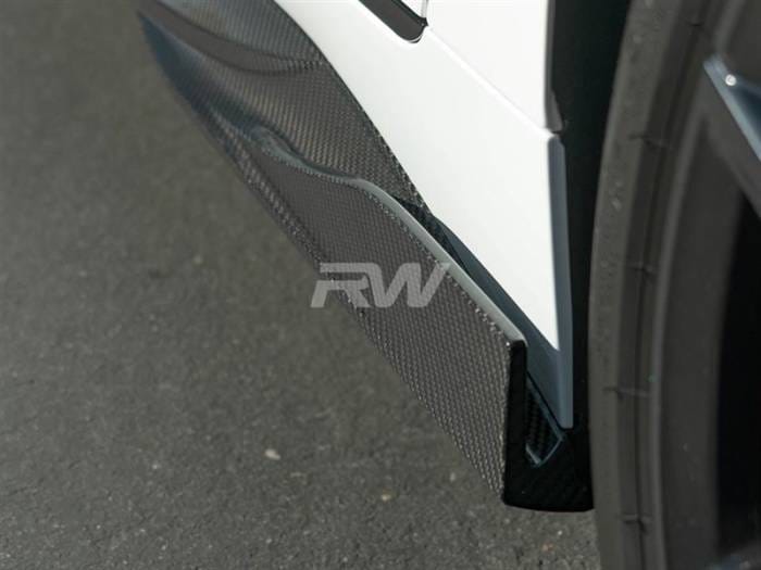 BMW i4 Dry Carbon Fiber Side Skirt Extensions bmwi4002 thumbnail 3