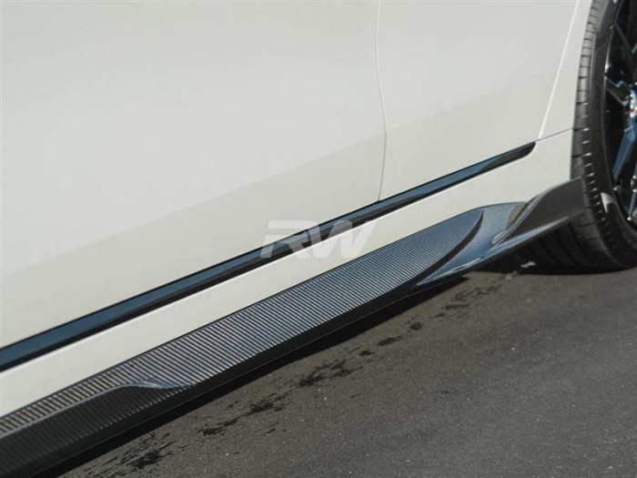 BMW i4 Dry Carbon Fiber Side Skirt Extensions bmwi4002 thumbnail 4