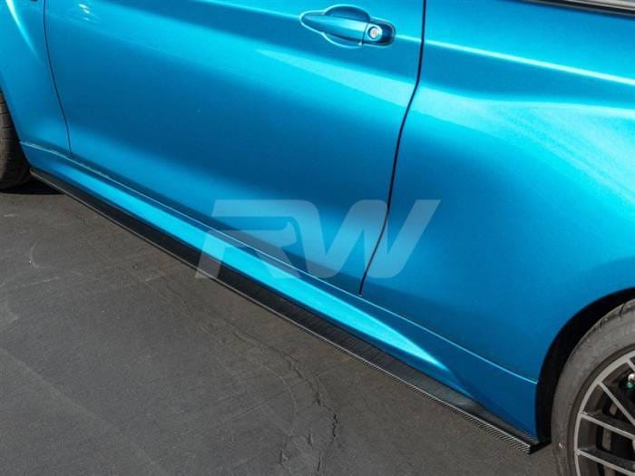 BMW F87 M2 Carbon Fiber Side Skirt Extensions bmwf8711