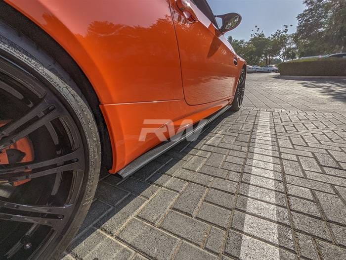 BMW E92 E93 M3 Carbon Fiber Side Skirt Extensions bmwe92035 thumbnail 4