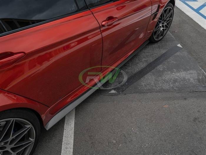 BMW F80 M3 GTX Carbon Fiber Side Skirt Extensions bmwf80002 thumbnail 4