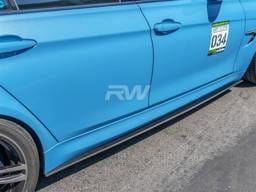 BMW F80 M3 Carbon Fiber Side Skirt Extensions bmwf8x019