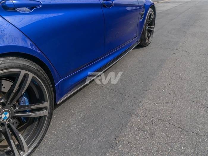 BMW F80 M3 Carbon Fiber Side Skirt Extensions bmwf8x019 thumbnail 4
