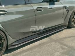 BMW G80 M3 RWS Carbon Fiber Side Skirt Extensions bmwg8005