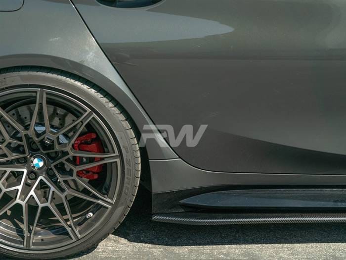 BMW G80 M3 RWS Carbon Fiber Side Skirt Extensions bmwg8005 thumbnail 4