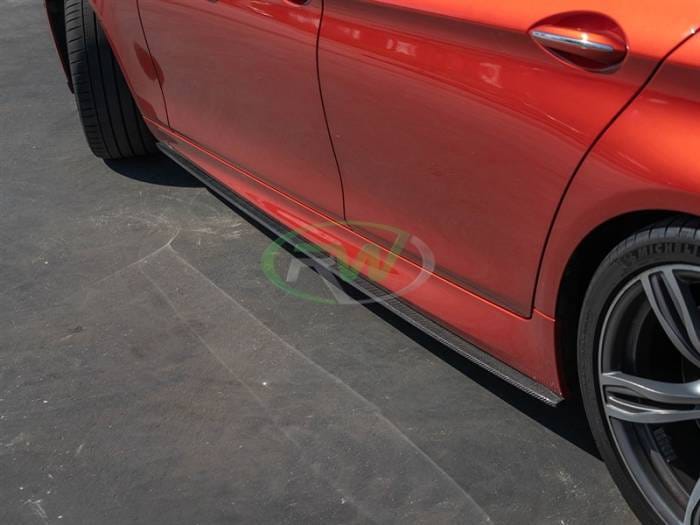 BMW F10 F11 CF Performance Style Side Skirt Extensions bmwf10060 thumbnail 3