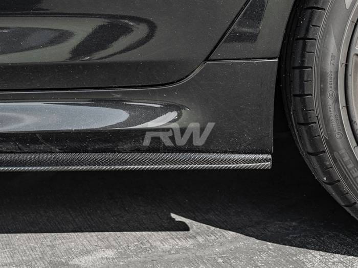 BMW G30 F90 RWS Carbon Fiber Side Skirt Extensions bmwf9015 thumbnail 2