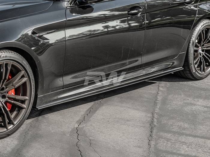 BMW G30 F90 RWS Carbon Fiber Side Skirt Extensions bmwf9015 thumbnail 3
