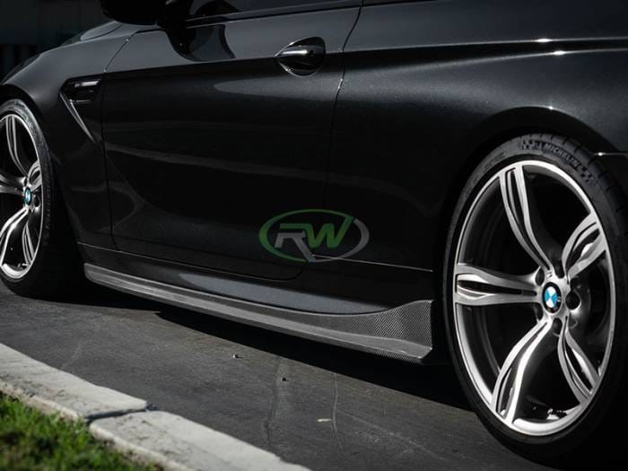 BMW F06 F12 F13 Carbon Fiber Side Skirt Extensions bmwf12015