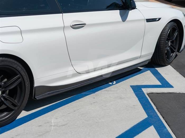 BMW F06 F12 F13 Carbon Fiber Side Skirt Extensions bmwf12015 thumbnail 5
