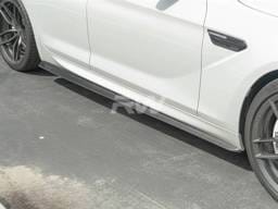 BMW F06 DTM Carbon Fiber Side Skirt Extensions bmwf0601