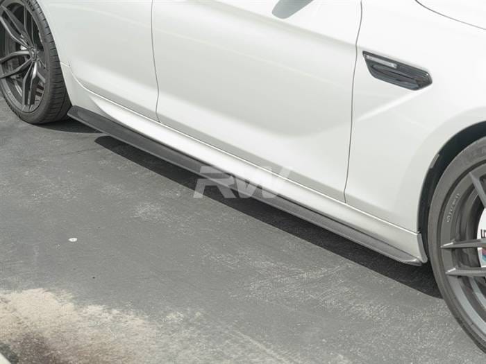 BMW F06 DTM Carbon Fiber Side Skirt Extensions bmwf0601
