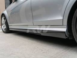 Mercedes W204 C63 DTM CF Side Skirt Extensions Mercw20443