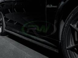 Mercedes W204 C63 Carbon Fiber Side Skirt Extensions mecw20439