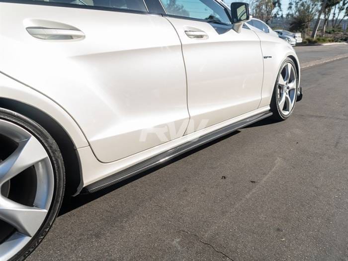 Mercedes W218 CLS Carbon Fiber Side Skirt Extensions mercw21814 thumbnail 4