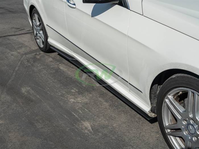 Mercedes W212 Carbon Fiber Side Skirt Extensions mercw21218 thumbnail 2