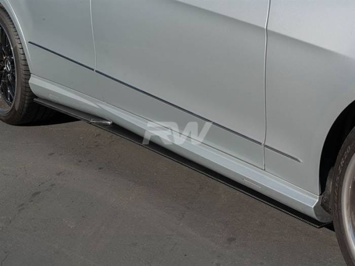 Mercedes W212 Carbon Fiber Side Skirt Extensions mercw21218 thumbnail 4
