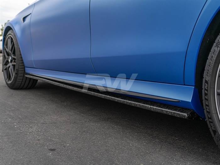Mercedes W213 E63S Forged Carbon Side Skirt Extensions mercw21312