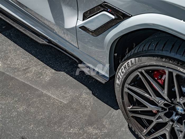 BMW F96 X6M G06 X6 RWS CF Side Skirt Extensions bmwf9603 thumbnail 4