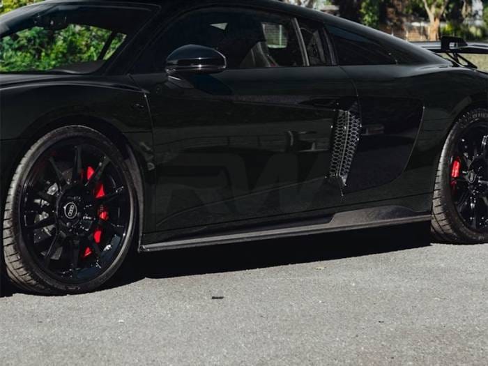 Audi R8 4S GT Style Carbon Fiber Side Skirt Extensions audir813 thumbnail 2